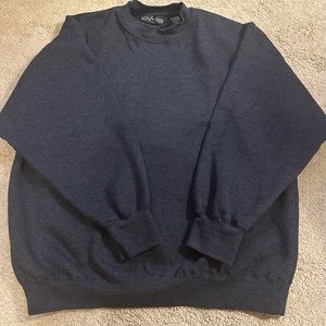 Luna Pier Blue & Grey Pullover Sweater Polyester/Cotton Blend.  Size XL